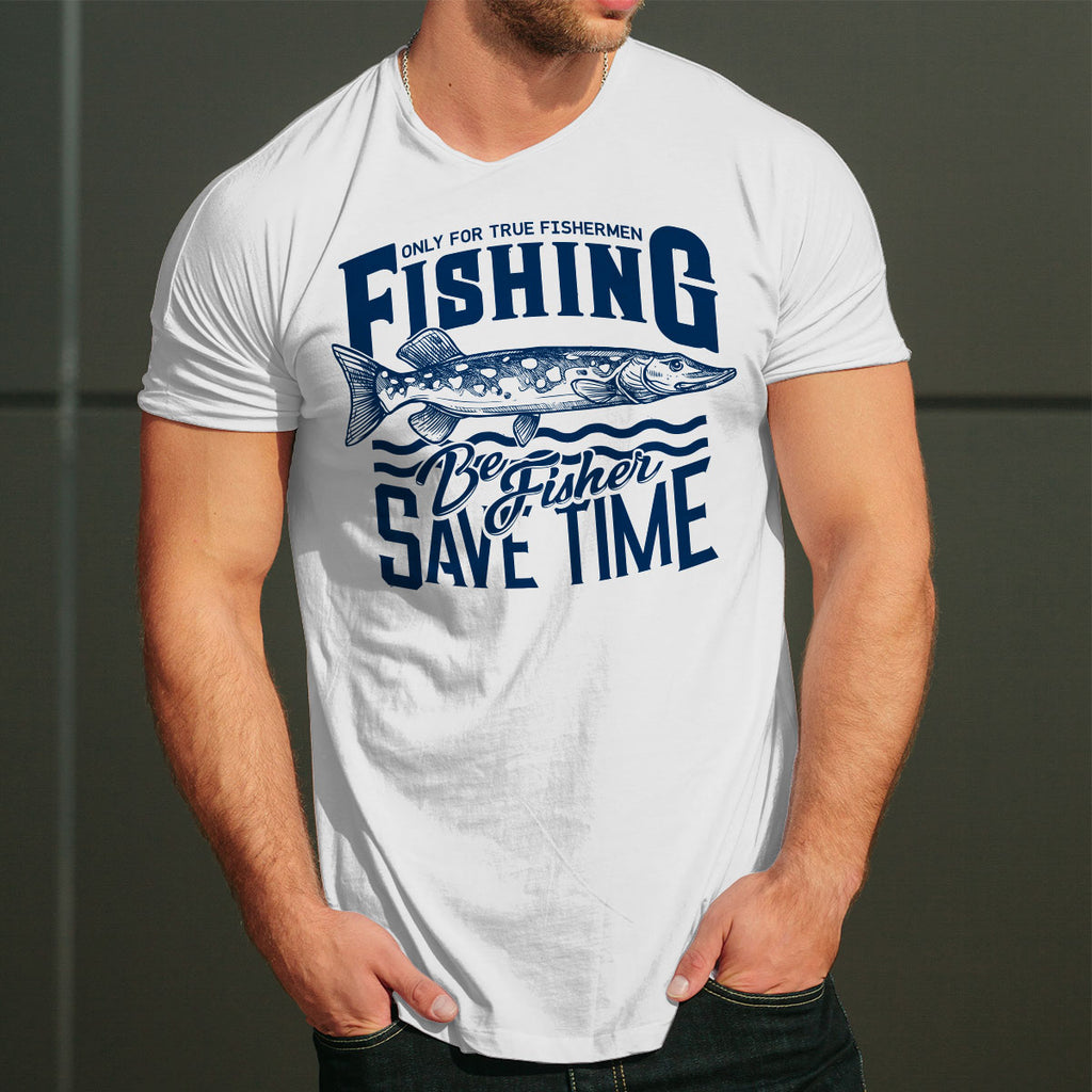 Be Fisher Save Time tricou