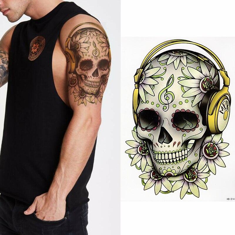 Hip-hop skull tatuaj temporar brat