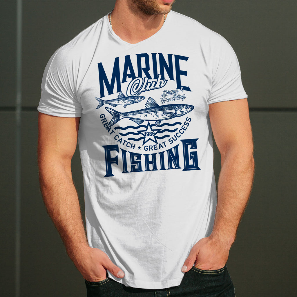 Marine Fishing Club tricou