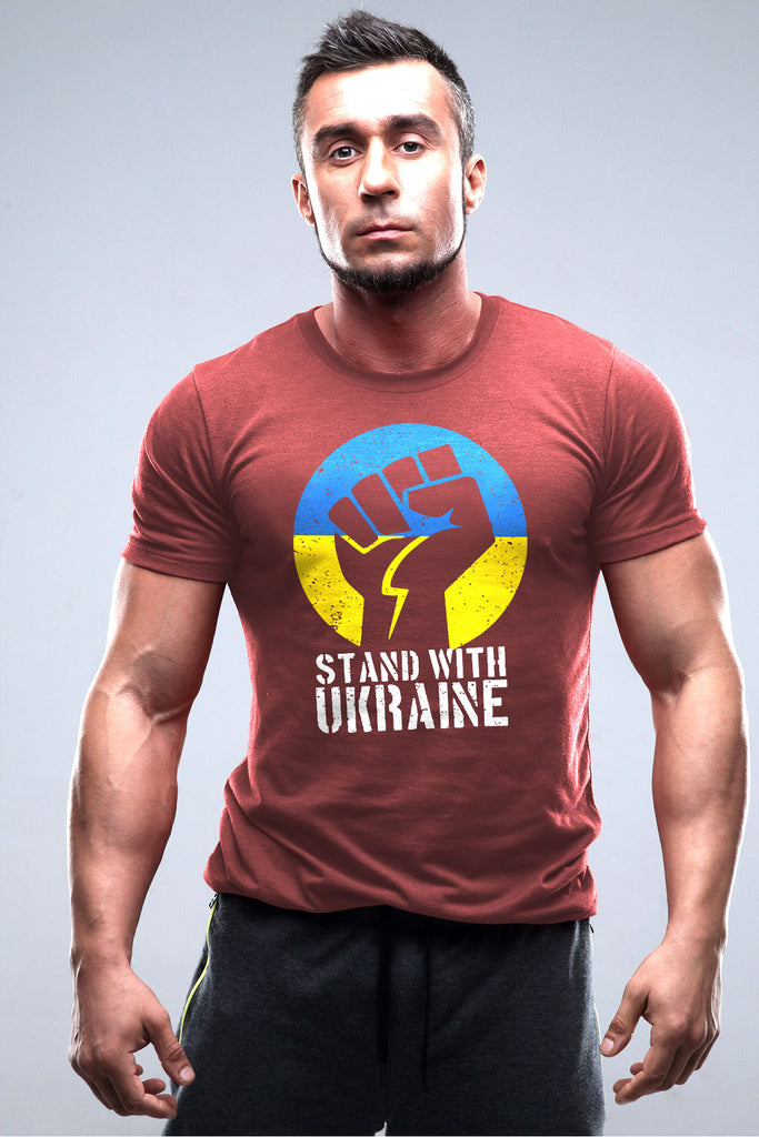 Stand with Ukraine - tricou cu motive ucrainene