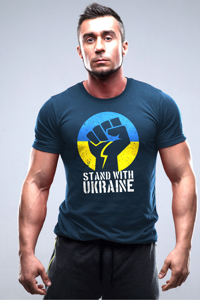 Stand with Ukraine - tricou cu motive ucrainene