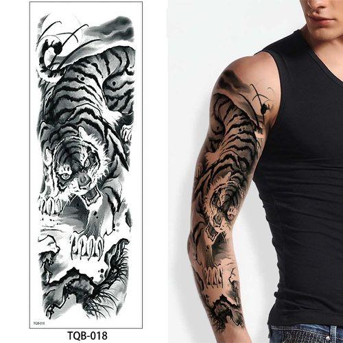 tigru alb-negru tatuaje temporare temporary tattoo Liratech Romania