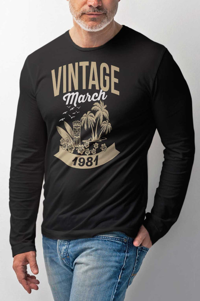 Vintage - for a birthday with a month and a year to order - a T-shirt, blouse or sweatshirt-liratech.ro