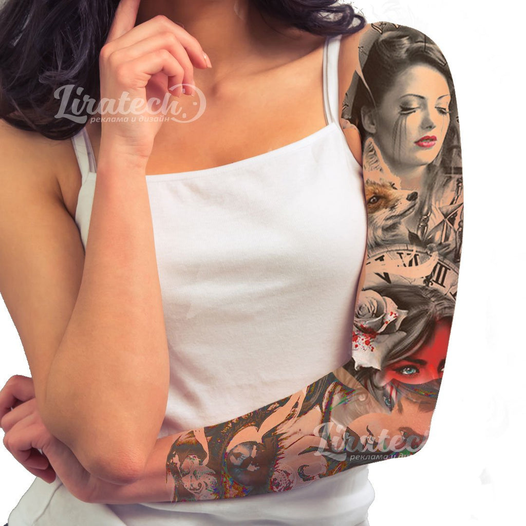 flori alb tatuaje temporare temporary tattoo Liratech Romania